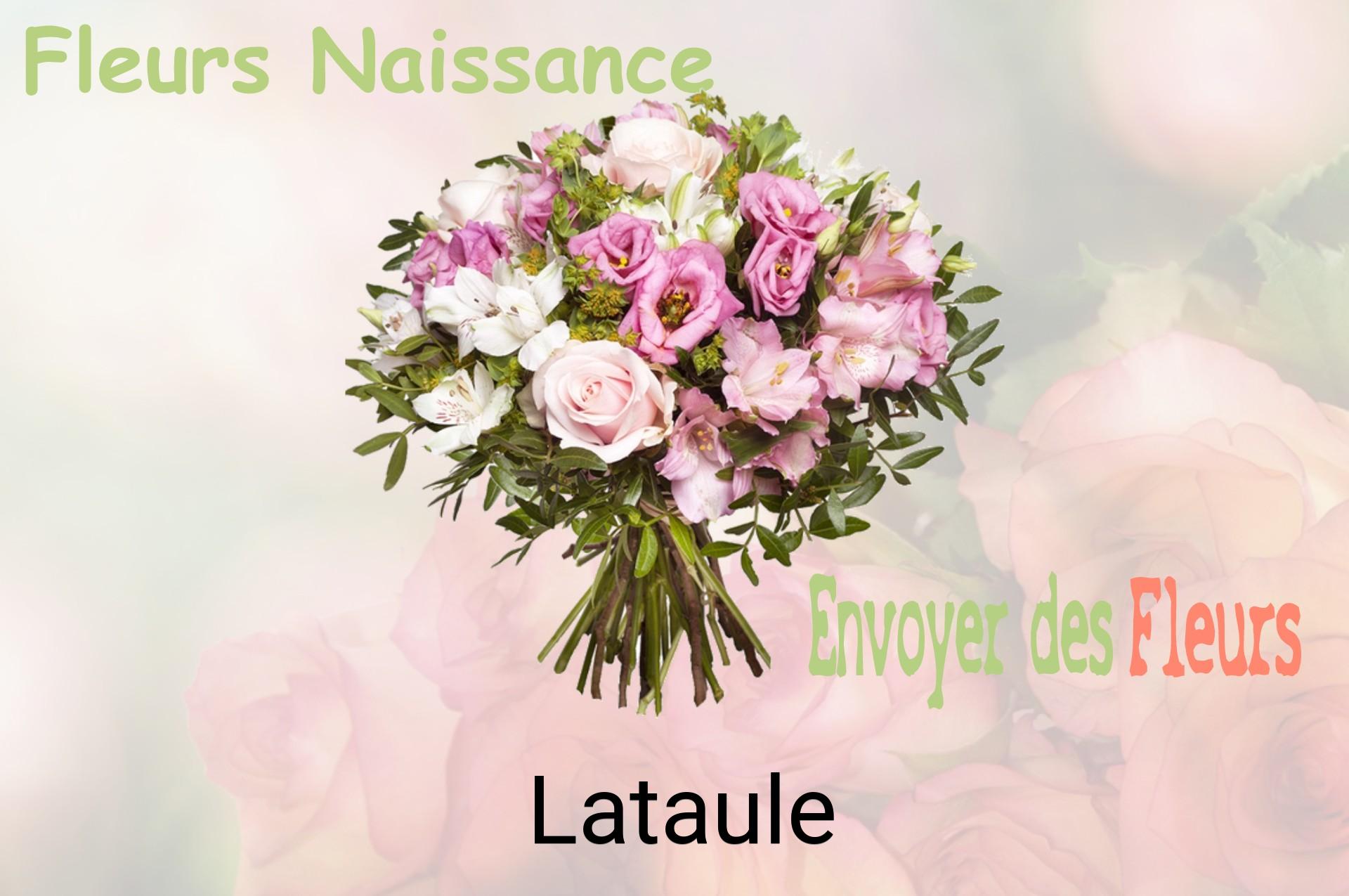 Bouquet de fleurs de naissance livré à Lataule
